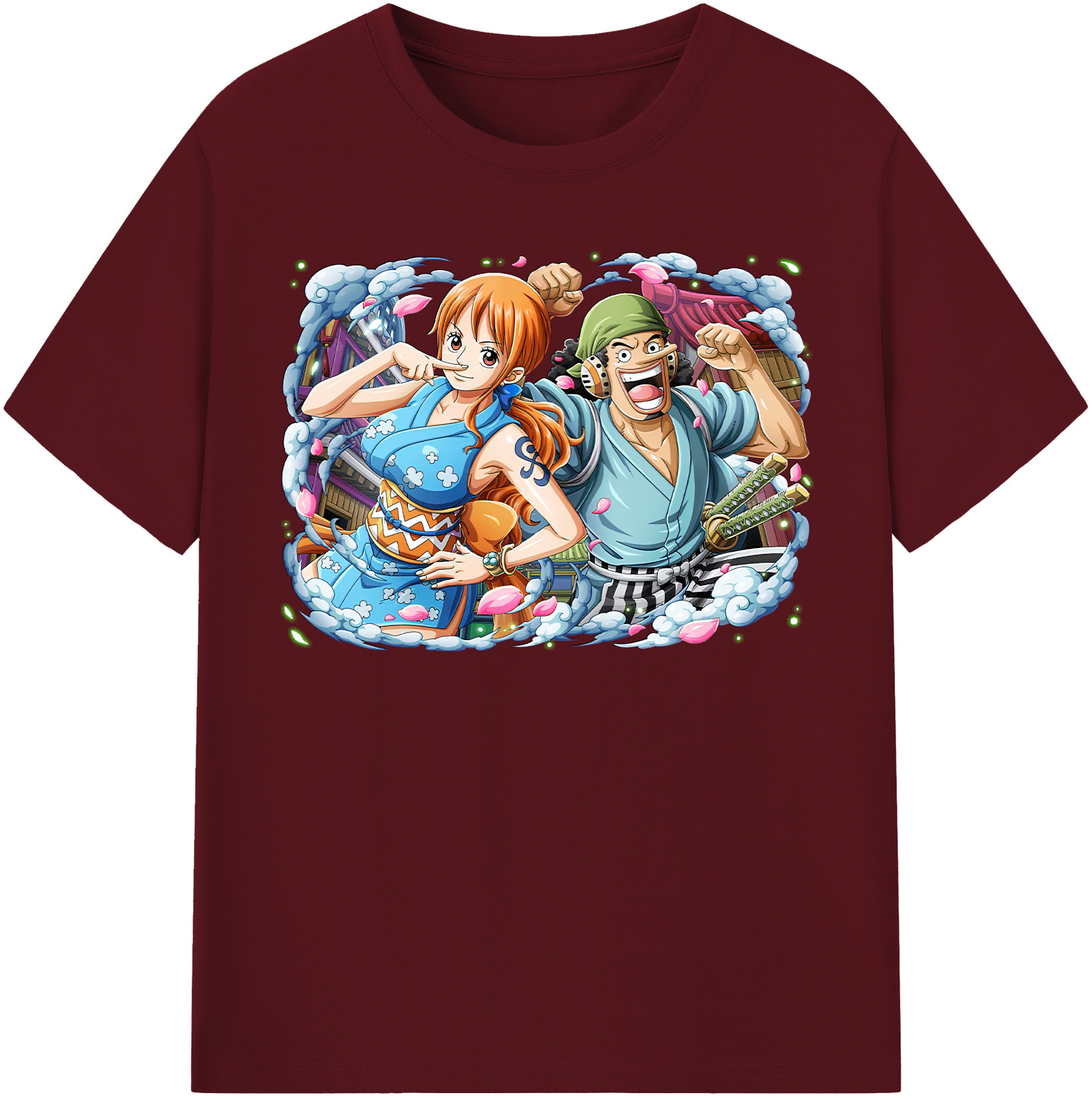 ワンピース ナミ ONE PIECE Nami 綿100％半袖Tシャツ（フロントプリント）